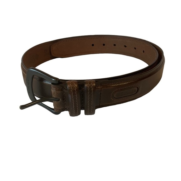 Columbia Brown Leather Belt Size 42 - Picture 1 of 7